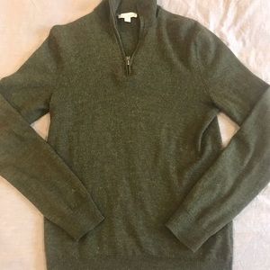 Gap quarter zip merino wool sweater